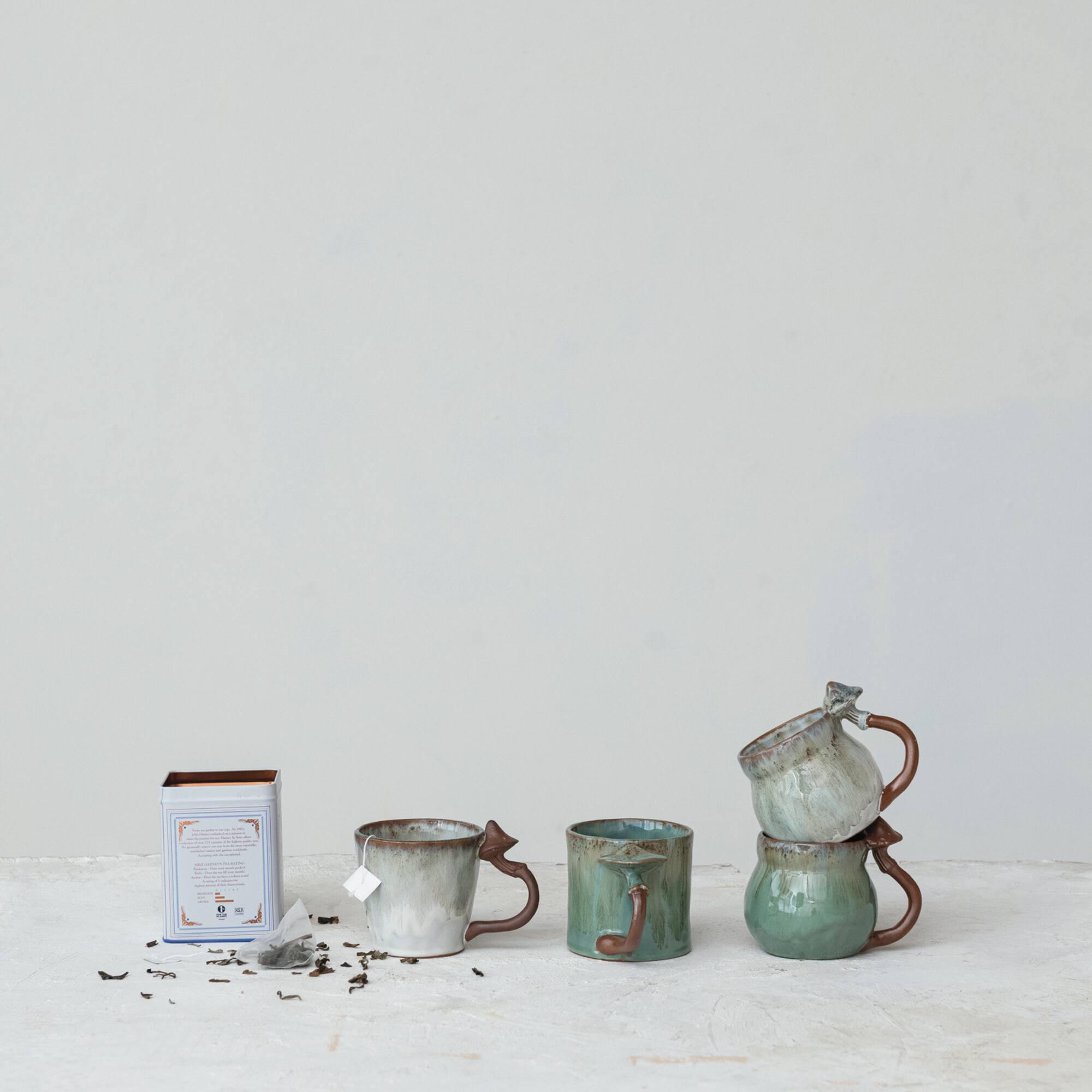 Hello Honey 14oz. Enchanted Mushroom Stoneware Mugs, 4ct.